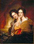 Rembrandt Peale Sisters oil on canvas